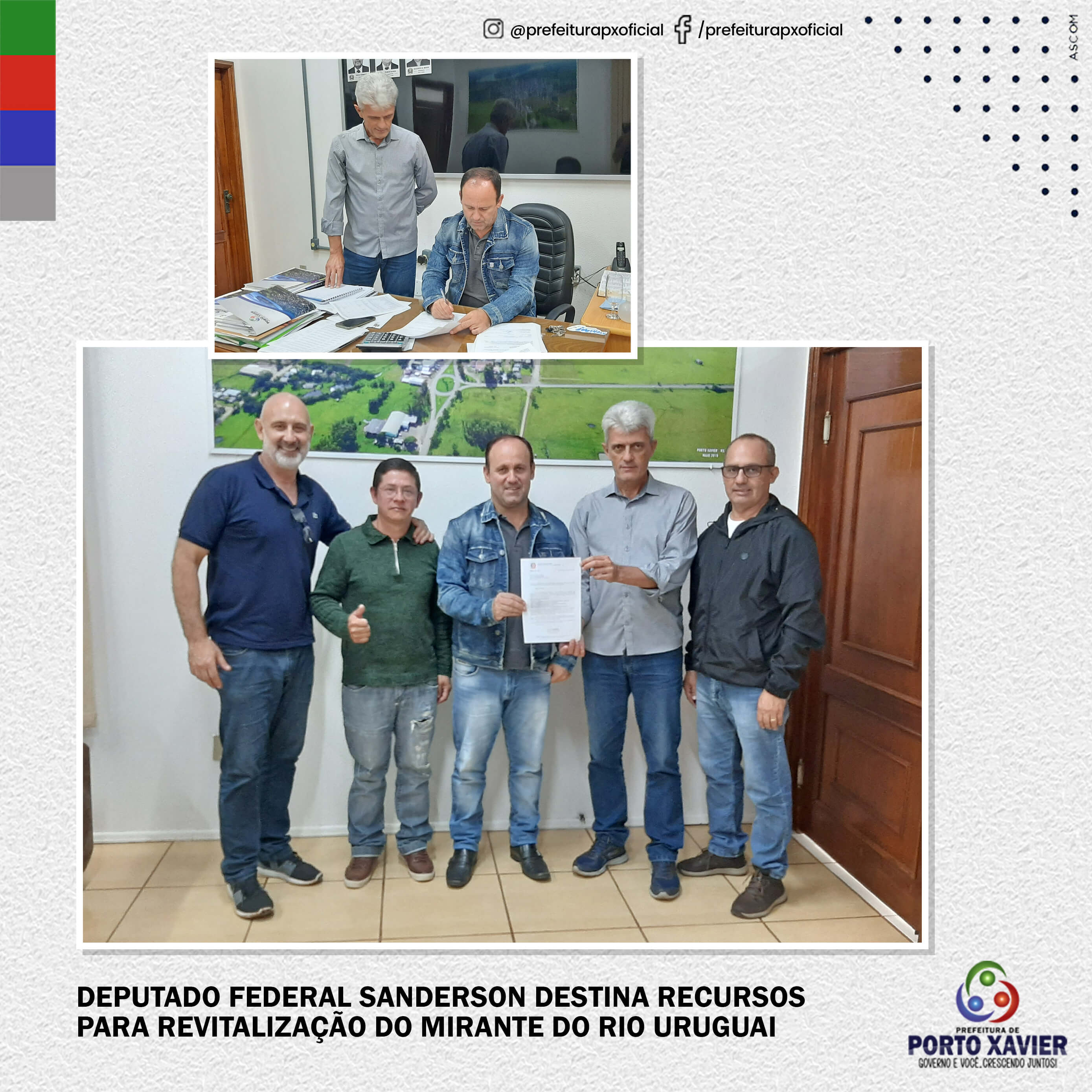 DEPUTADO FEDERAL SANDERSON DESTINA RECURSOS PARA REVITALIZAÇÃO DO MIRANTE DO RIO URUGUAI